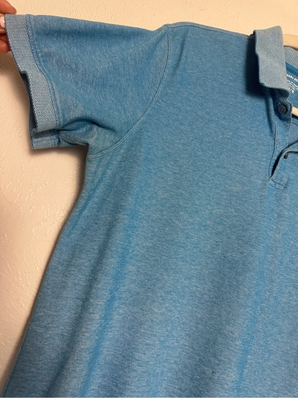 Banana Republic Soft Blue Polo Shirt‎